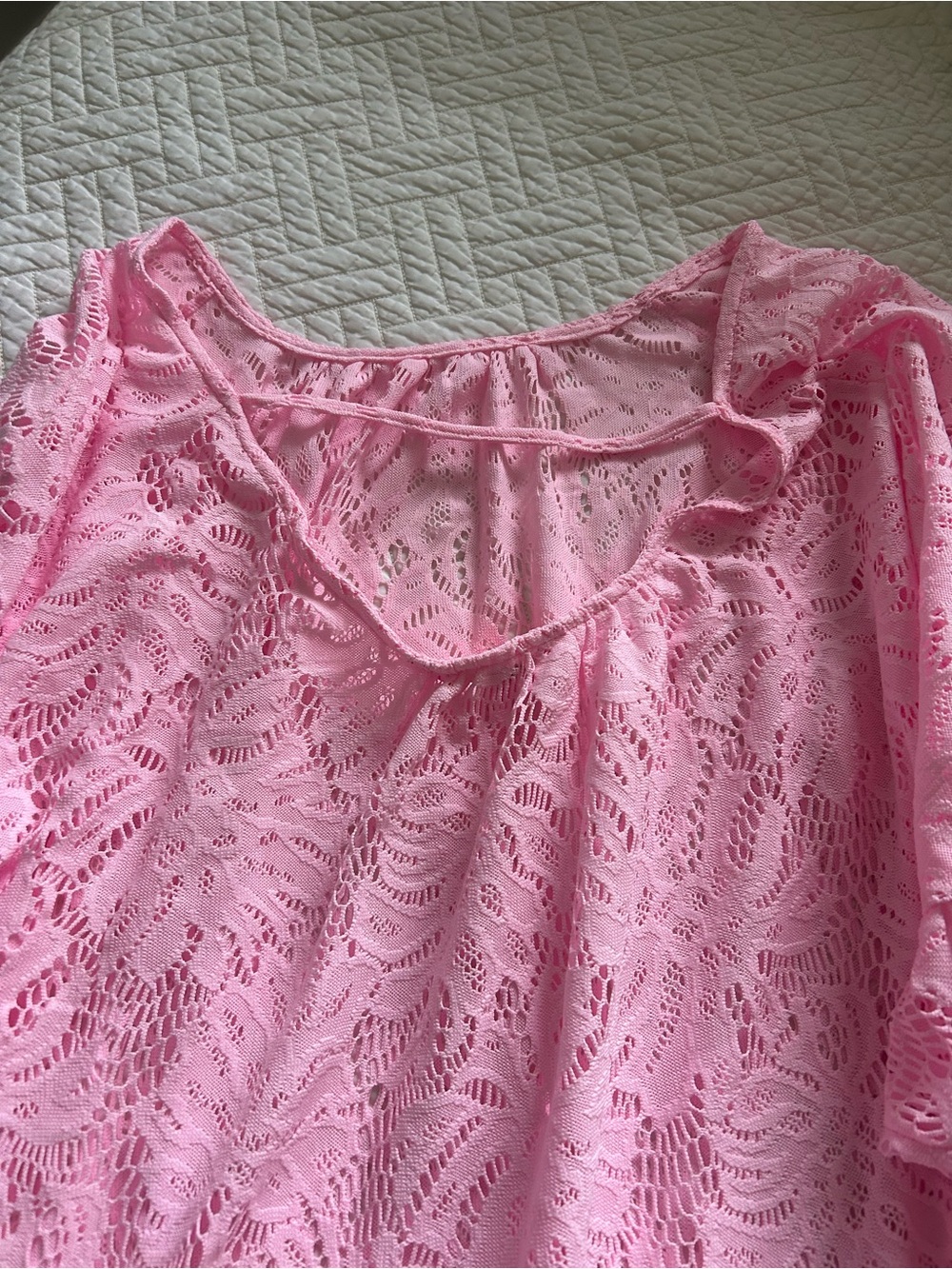 Lilly Pulitzer Atley Coverup in pink. Size S/M. Like new. - Picture 8 of 10